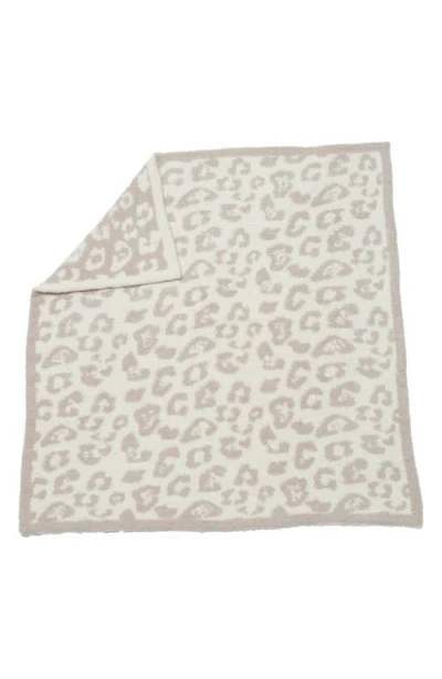 Barefoot Dreams Cozychic® Leopard Stroller Blanket In Stone/cream