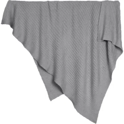Barefoot Dreams Cozychic Light Ribbed Throw In Gray