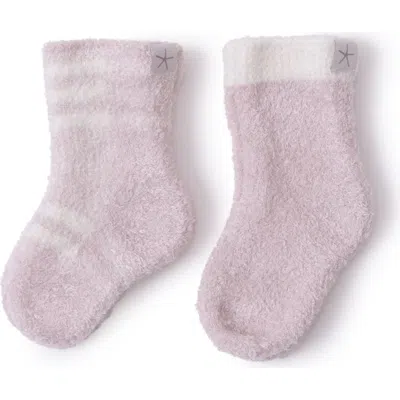 Barefoot Dreams Kids'  Cozychic Lite® 2-pack Assorted Sock Set In Pink