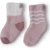 Barefoot Dreams Kids'  Cozychic Lite® 2-pack Sock Set In Pink