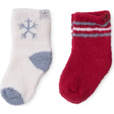 Barefoot Dreams Cozychic Lite® 2-pack Sock Set In Red