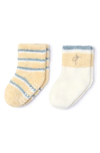 Barefoot Dreams Kids'  Cozychic® Lite 2-pack Stripe Socks In Multi