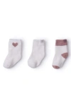 Barefoot Dreams Cozychic Lite® 3-pack Sock Set In White