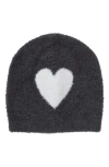 Barefoot Dreams Cozychic Lite® Baby Heart Beanie In Carbon-pearl