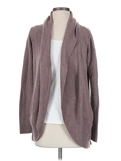 Pre-owned Barefoot Dreams Cozychic Lite Blazer Jacket In Gray