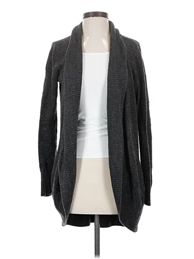 Pre-owned Barefoot Dreams Cozychic Lite Blazer Jacket In Gray