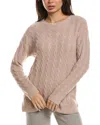 Barefoot Dreams Cozychic Lite Cable Slit Pullover In Blue