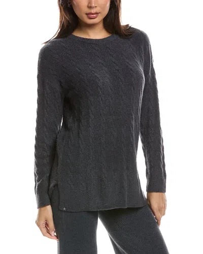 BAREFOOT DREAMS BAREFOOT DREAMS COZYCHIC LITE CABLE SLIT PULLOVER