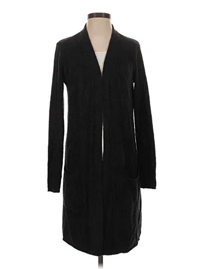 Pre-owned Barefoot Dreams Cozychic Lite Cardigan Sweater In Black