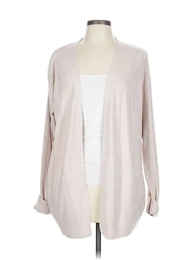 Pre-owned Barefoot Dreams Cozychic Lite Cardigan Sweater In Brown