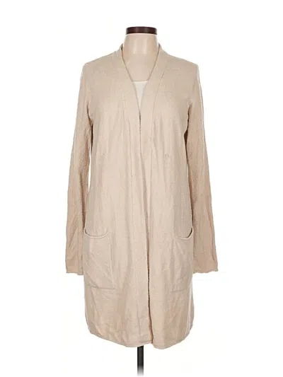 Pre-owned Barefoot Dreams Cozychic Lite Cardigan Sweater In Brown