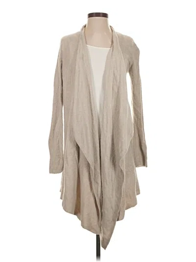 Pre-owned Barefoot Dreams Cozychic Lite Cardigan Sweater In Brown