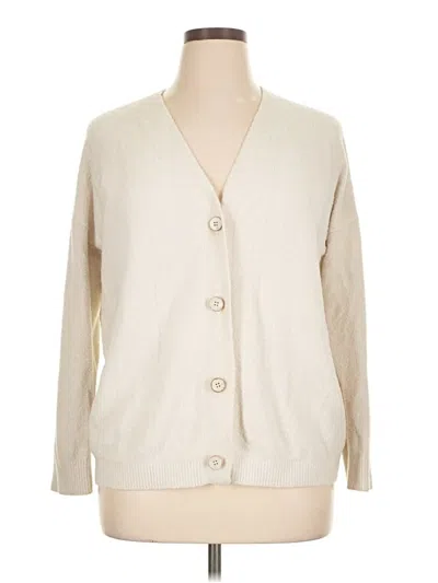 Pre-owned Barefoot Dreams Cozychic Lite Cardigan Sweater In Brown