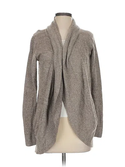Pre-owned Barefoot Dreams Cozychic Lite Cardigan Sweater In Gray
