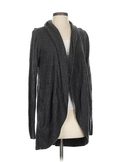 Pre-owned Barefoot Dreams Cozychic Lite Cardigan Sweater In Gray