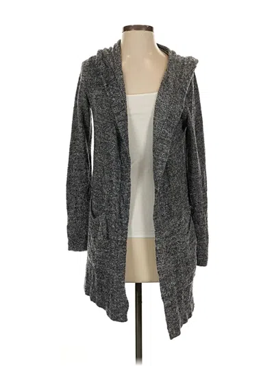 Pre-owned Barefoot Dreams Cozychic Lite Cardigan Sweater In Gray