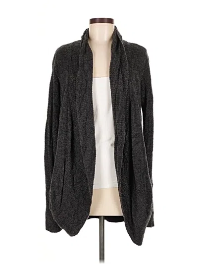 Pre-owned Barefoot Dreams Cozychic Lite Cardigan Sweater In Gray