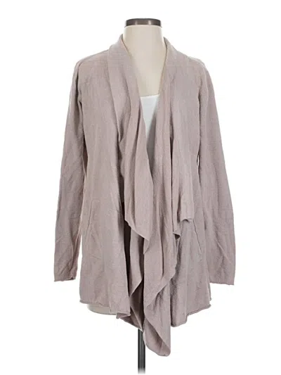Pre-owned Barefoot Dreams Cozychic Lite Cardigan Sweater In Gray