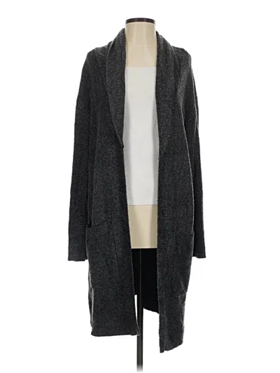 Pre-owned Barefoot Dreams Cozychic Lite Cardigan Sweater In Gray
