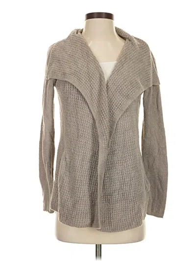 Pre-owned Barefoot Dreams Cozychic Lite Cardigan Sweater In Gray