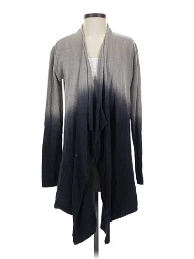 Pre-owned Barefoot Dreams Cozychic Lite Cardigan Sweater In Gray