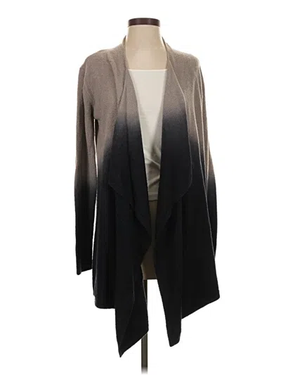 Pre-owned Barefoot Dreams Cozychic Lite Cardigan Sweater In Gray