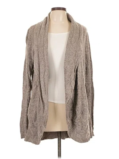 Pre-owned Barefoot Dreams Cozychic Lite Cardigan Sweater In Gray