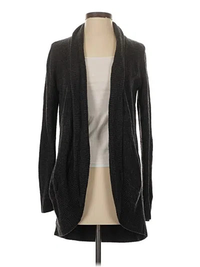 Pre-owned Barefoot Dreams Cozychic Lite Cardigan Sweater In Gray
