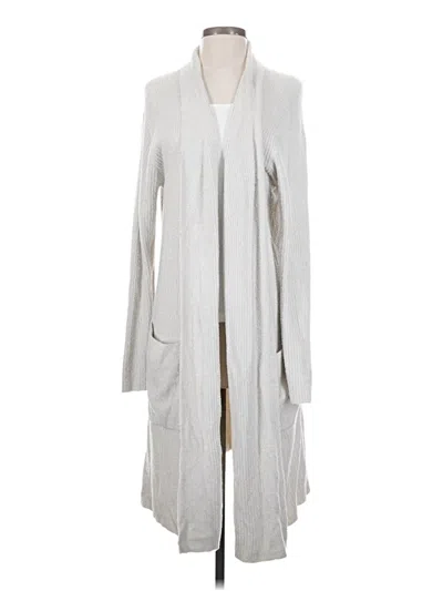 Pre-owned Barefoot Dreams Cozychic Lite Cardigan Sweater In Gray