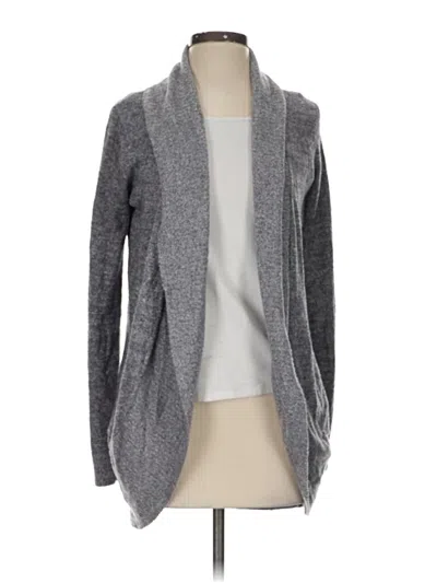 Pre-owned Barefoot Dreams Cozychic Lite Cardigan Sweater In Gray