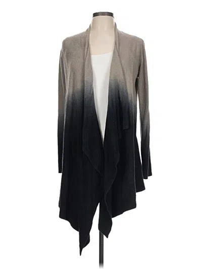 Pre-owned Barefoot Dreams Cozychic Lite Cardigan Sweater In Gray