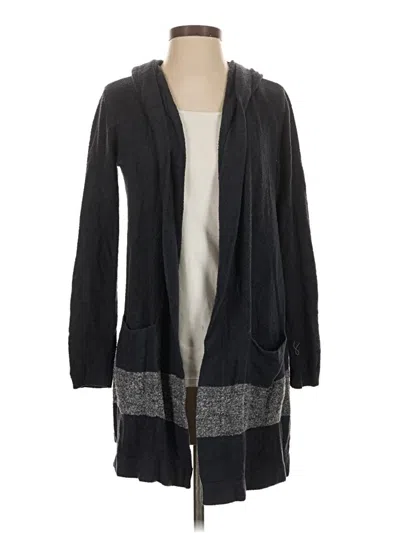 Pre-owned Barefoot Dreams Cozychic Lite Cardigan Sweater In Gray
