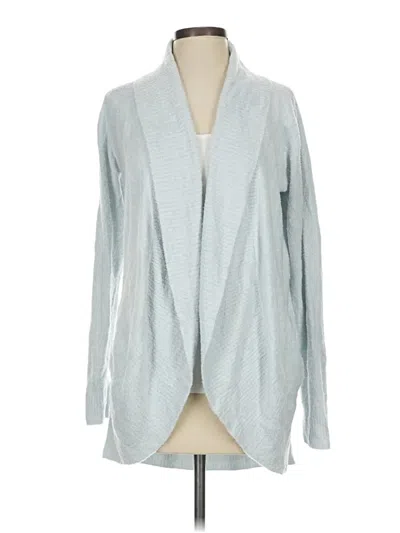 Pre-owned Barefoot Dreams Cozychic Lite Cardigan Sweater In Gray