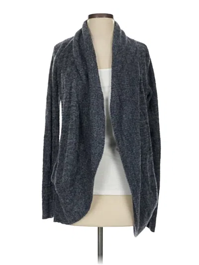 Pre-owned Barefoot Dreams Cozychic Lite Cardigan Sweater In Gray