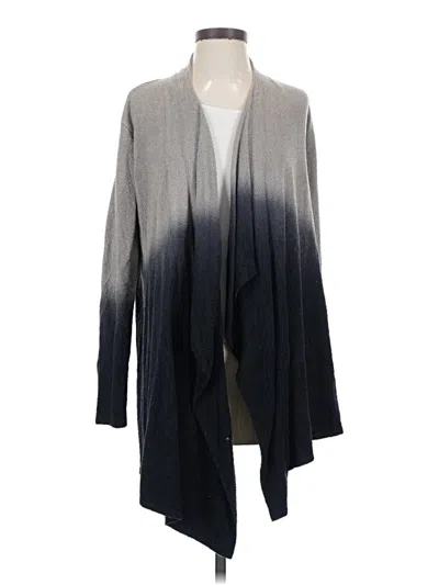 Pre-owned Barefoot Dreams Cozychic Lite Cardigan Sweater In Gray