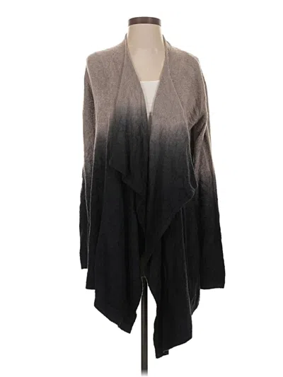 Pre-owned Barefoot Dreams Cozychic Lite Cardigan Sweater In Gray