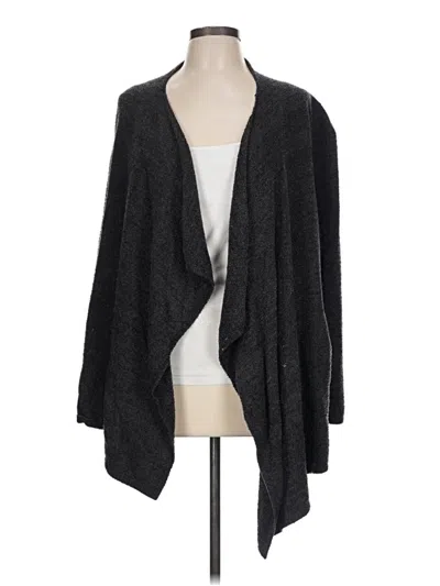 Pre-owned Barefoot Dreams Cozychic Lite Cardigan Sweater In Gray