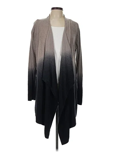 Pre-owned Barefoot Dreams Cozychic Lite Cardigan Sweater In Gray