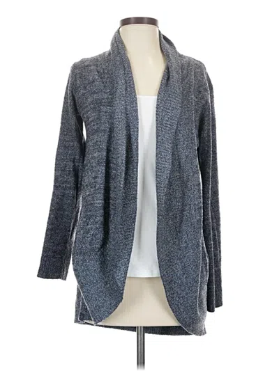 Pre-owned Barefoot Dreams Cozychic Lite Cardigan Sweater In Gray