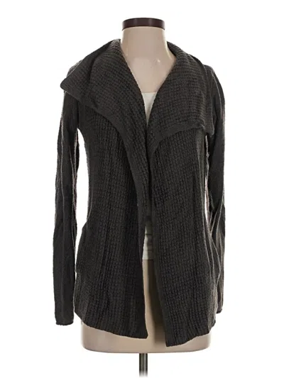 Pre-owned Barefoot Dreams Cozychic Lite Cardigan Sweater In Gray