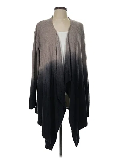 Pre-owned Barefoot Dreams Cozychic Lite Cardigan Sweater In Gray