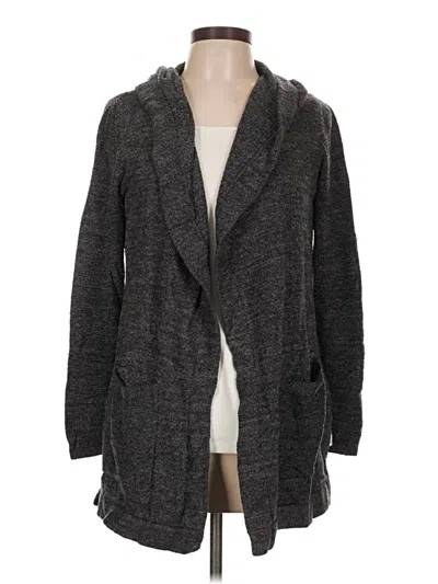 Pre-owned Barefoot Dreams Cozychic Lite Cardigan Sweater In Gray