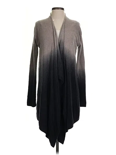 Pre-owned Barefoot Dreams Cozychic Lite Cardigan Sweater In Gray