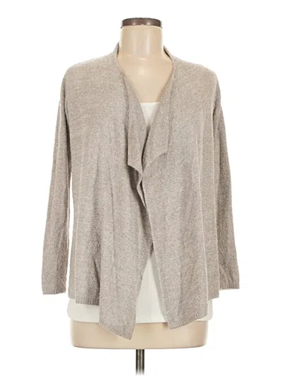 Pre-owned Barefoot Dreams Cozychic Lite Cardigan Sweater In Gray