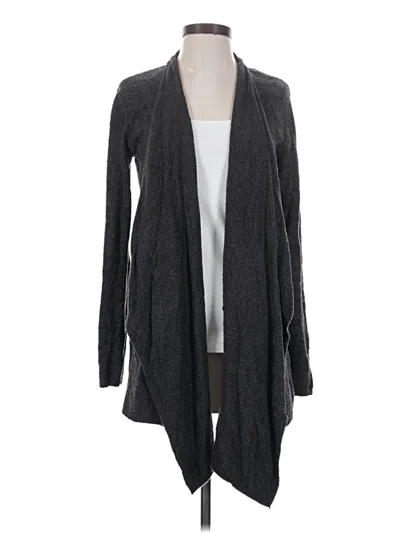 Pre-owned Barefoot Dreams Cozychic Lite Cardigan Sweater In Gray