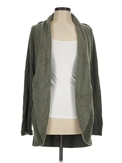 Pre-owned Barefoot Dreams Cozychic Lite Cardigan Sweater In Green