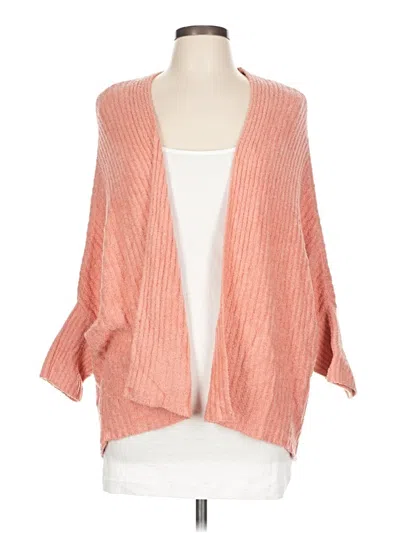 Pre-owned Barefoot Dreams Cozychic Lite Cardigan Sweater In Pink