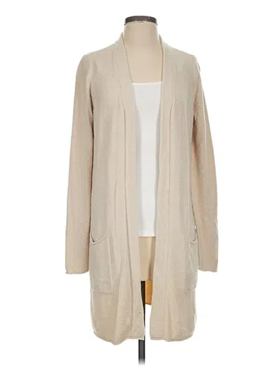Pre-owned Barefoot Dreams Cozychic Lite Cardigan Sweater In Tan