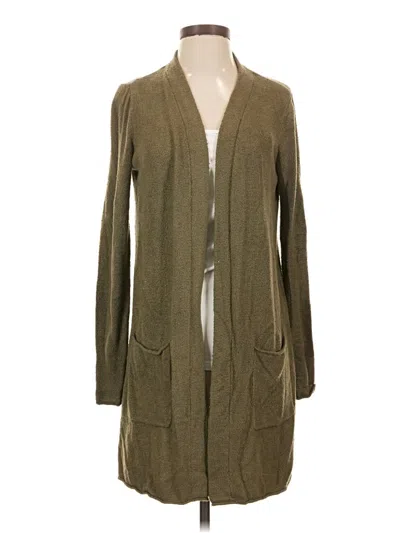 Pre-owned Barefoot Dreams Cozychic Lite Cardigan Sweater In Tan