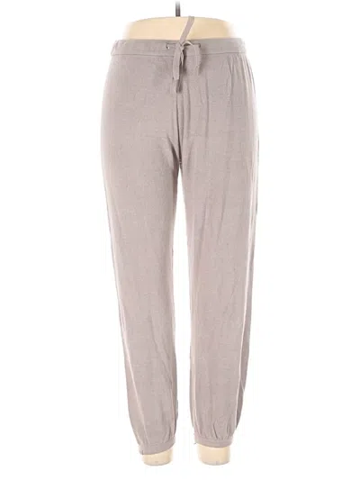 Pre-owned Barefoot Dreams Cozychic Lite Casual Pants In Gray